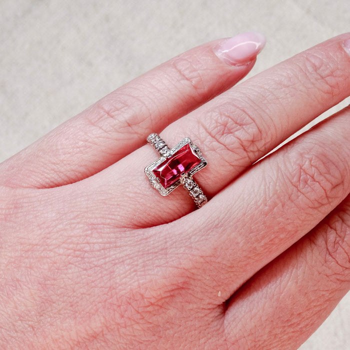 Bague Art Déco transformée